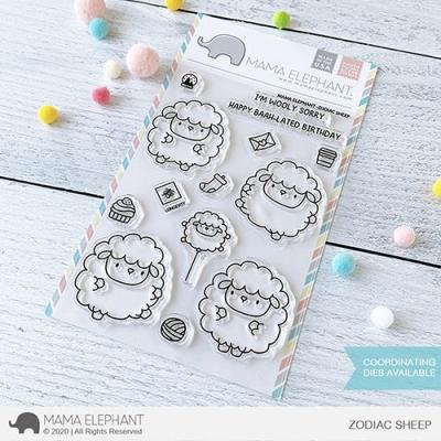 Mama Elephant Clear Stamps - Zodiac Sheep
